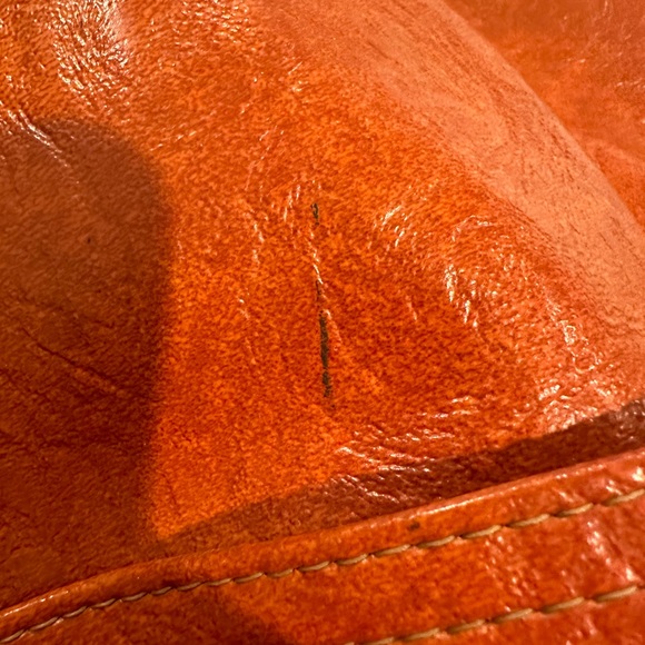 Orange leather bag - Picture 7 of 8